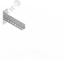 Консоль 40х40 основание 150 облегченная П-образная