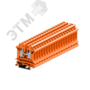 Клемма SUK 1-1 винтовая, сечение 6 мм. кв., оранжевая SUPU