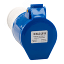 Розетка 223-32А-6h-220AC-2P+PE-IP44