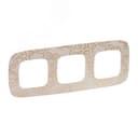 Valena ALLURE Рамка 3 поста Нарцисс золото универсальная Legrand Euro