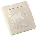 Переключатель одноклавишный скрытый с индикацией слоновая кость 16А