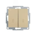 VESNA Выключатель проходной двойной золото