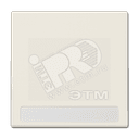 Клавиша для выключателя с полем для надписи слоновая кость