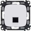 Розетка Valena ALLURE информационная одиночная RJ45 категория 5е UTP лицевая панель белая