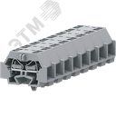 Клемма TB 2-2 с бок. подключ. с защелк. ножками, серая SUPU