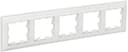 Рамка 5-м BRITE РУ-5-Бр бел./бел. IEK BR-M52-12-K01