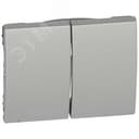 Лицевая панель Galea Life двойная Aluminium 771312 Legrand Euro