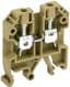Клемма винтовая КВИ-4мм2 желтая IEK (YZN30-004-K05) (50 шт/упак)