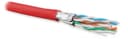Кабель витая пара Hyperline UFTP4-C6A-S23-IN-LSZH-RD-500 (500 м)