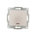 KARINA Выключатель с подсветкой жемчужно-белый перламутр  (10шт/120шт)