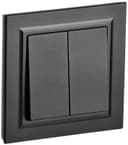 Выключатель 2-кл. СП BRITE ВСР10-2-0-БрЧ 10А в сборе черн. IEK BR-V20-0-10-K02-F