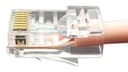 Коннекторы Hyperline PLEZ-8P8C-U-C6-100 (RJ45, CAT.6, сквозной, 100 шт.)