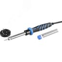 Электропаяльник 60Вт, в наборе припой + подставка, 2-комп. рукоятка, конус, керамический нагреватель