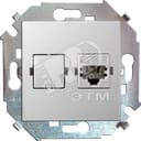 15 Розетка компьютерная RJ45 категория 5е белый Simon