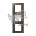 Рамка 3-я для горизонтальной/вертикальной установки Серия- ACreation Материал- дуропласт Цвет- мокко