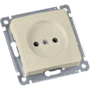MASTER Розетка одноместная скрытой установки, в рамку, слоновая кость