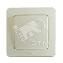 Переключатель одноклавишный скрытый слоновая кость 16А