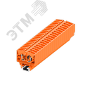 Клемма TB 1-1 на DIN-15, фронт.подключение, сечение 2,5 мм. кв., оранж