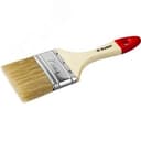Кисть плоская "УНИВЕРСАЛ-МАСТЕР", натуральная щетина, деревянная ручка, 75мм