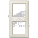 Рамка 2-я для горизонтальной/вертикальной установки Серия- AS550 Материал- дуропласт Цвет- слоновая кость AS582 JUNG