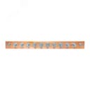 Главная заземляющая шина с изоляторами на 10 подключений ГЗШ-10 Сu EKF