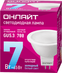 Лампа светодиодная 61 134 OLL-MR16-7-230-6.5K-GU5.3 7Вт ОНЛАЙТ 61134