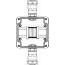 Взрывозащищенная клеммная коробка из алюминия TBE-A-12 - (6xCBC.2) -1x6018ANP22BKM2SB(A) - 1x6018ANP22BKM2SB(C)1Ex e IIC Т5 Gb / Ex tb IIIC T95°C Db IP66