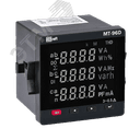 Мультиметр 96х96мм трехфазный, вход 100В 1А, THD+multi-tariff, RS485+DO, МТ-96D