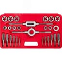 Набор метчиков и плашек в пластиковом боксе, сталь 9ХС 27 предметов 28123-H27 ЗУБР