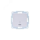 VESNA Выключатель проходной с подсветкой белый