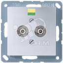 Розетка штепсельная для выравнивания потенциалов алюминий JUNG