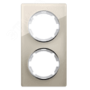 Рамка вертикальная стеклянная двойная, цвет бежевый 2234946 ССТ