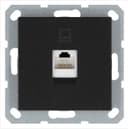 Розетка компьютерная 1-м RJ45 IP20 кат. 5E механизм антрацит Jasmart G6105B