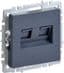 BRITE Роз. двойная RJ11+RJ45 кат.5E РК/Т12-БрМ мар. IEK (BR-KT20-O-1-K35)