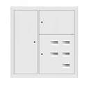 Щит этажный 5 кв. RAL9003 со слаботочным отсеком слева (1000х950х160) PROxima