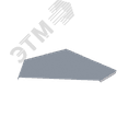 Крышка лотка монтажного углового 45 горизонтального ЛР45Г.600.15.460.1,2.1