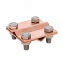 Зажим крестовидный прут-прут (пластина 57x57мм) Cu PROxima