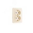 Lillium Розетка двойная с заземлением