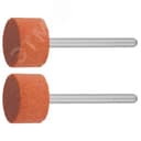 Круг абразивный шлифовальный на шпильке, P 120, d 15,0x10,0х3,2мм, L 45мм, 2шт