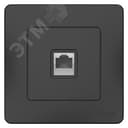 BLANCA скрытой установки розетка телефонная RJ11, антрацит