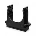 Крепёж-клипса для труб Полистирол черная д25 (100шт/1000шт уп/кор) Промрукав