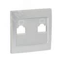 Валенсия лицевая панель розетки RJ-45 1-местная сталь EKF