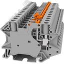 Клемма TU 1-1 с размыкателем, сечение 4 мм. кв., серая