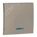 Валенсия лицевая панель выключателя 1-кл. с индикатором 10А кашемир