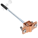 Держатель проводника круглого 8-10мм для деревянного фасада медь IEK