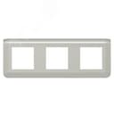 Рамка Mosaic 3Х2 модуля - алюминий Legrand