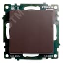 Выключатель одноклавишный (механизм), 250В, 10А, серия Катрин, шоколад, Stekker