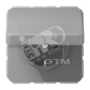 Крышка ударопрочная откидная ударопрочная для штекерных розеток  серая