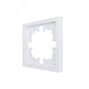 ZIMA Рамка 1-ая горизонтальная б/вст белая LEZARD