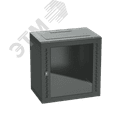 Шкаф телекоммуникационный навесной 9 U (500х600х400) дверь стекло RAL9005 DKC